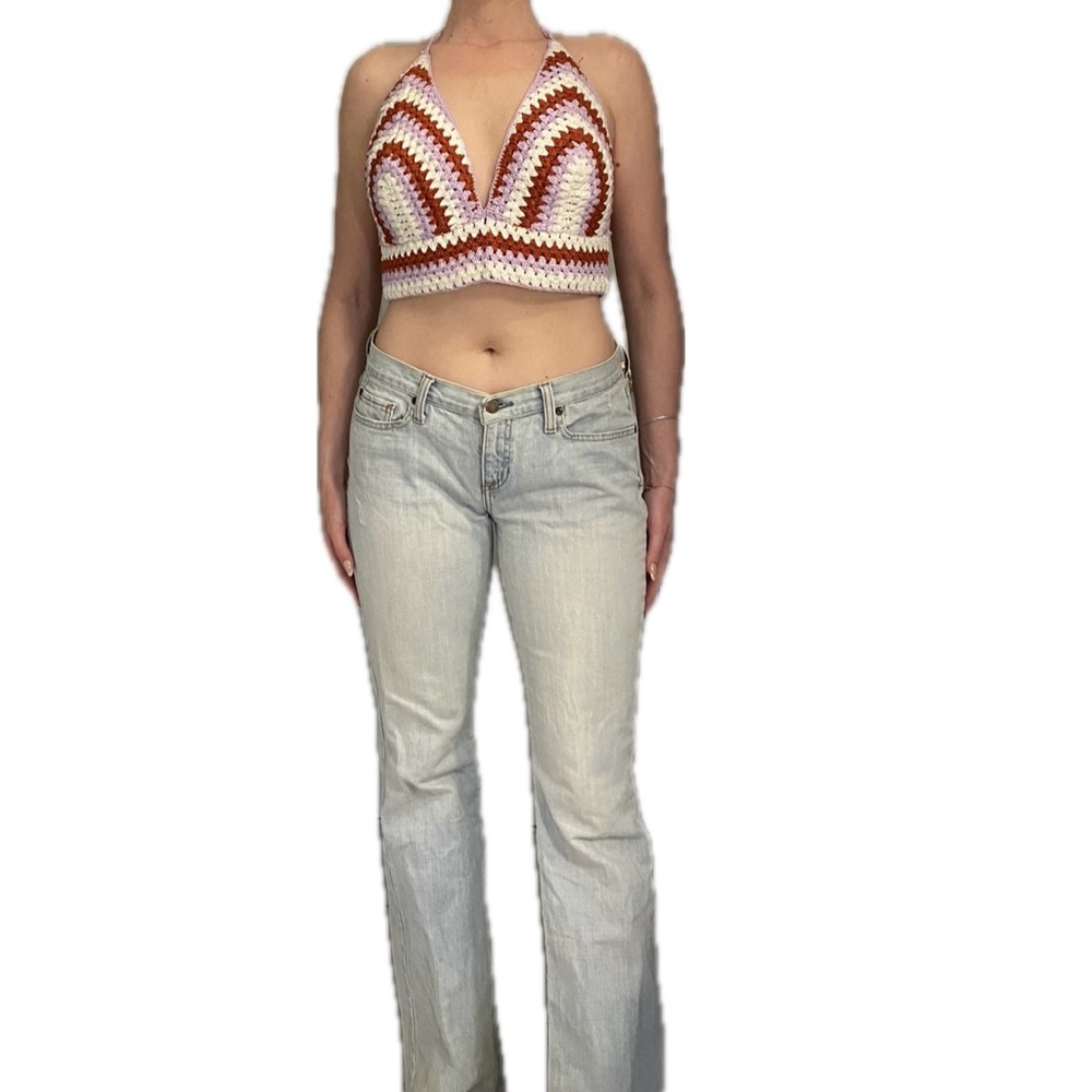 BP. Crochet Tie Crop Top. Size Medium. Tags removed but has not been worn 💜🤍♥️